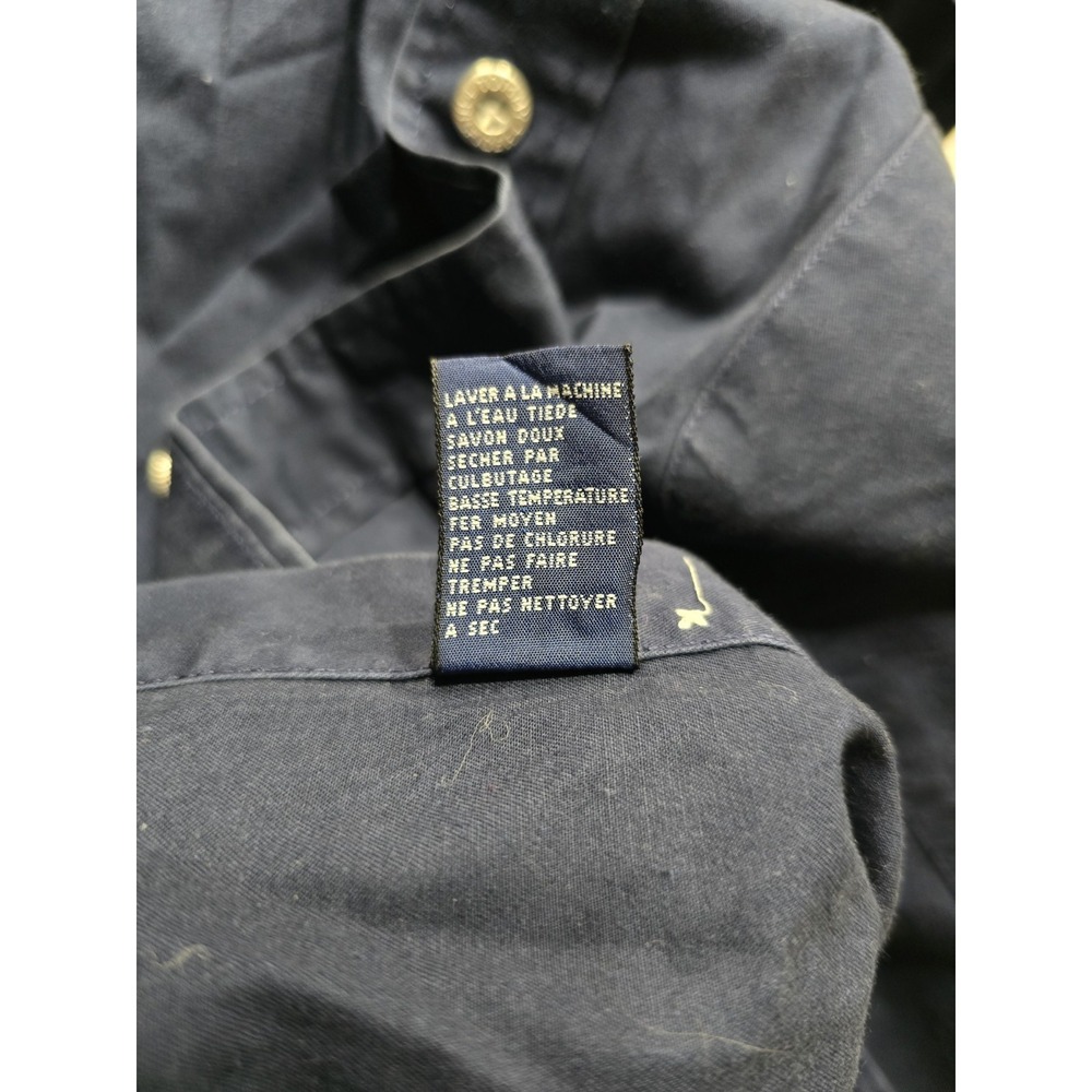 VTG Tommy Hilfiger‎ Sailing Gear Shirt Men's XL Navy Blue 90s Colorblock Collar - Picture 8 of 11
